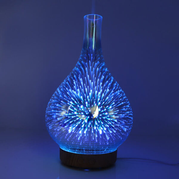 Beautiful 3D Glass Vase Essential Oil Fragrance Diffuser-green