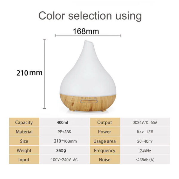 Portable electric aroma diffuser- product details