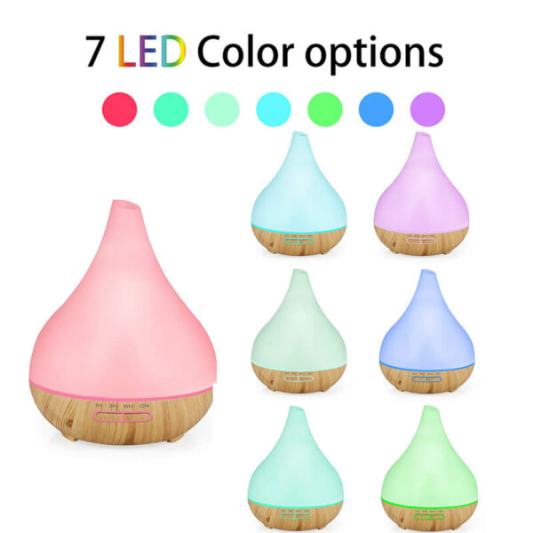 Portable electric aroma diffuser-7 LED color options