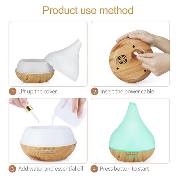 Portable electric aroma diffuser- use method
